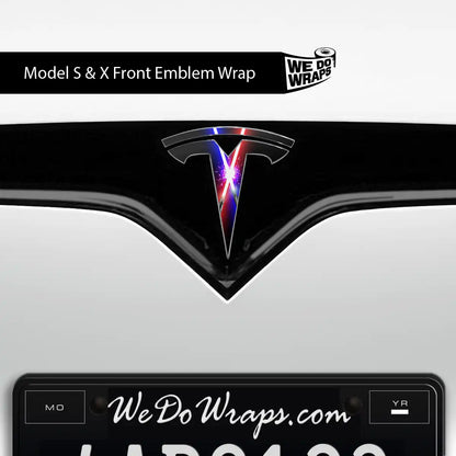 Laser Sword Clash Tesla Emblem Decals (Front + Back) | Model S