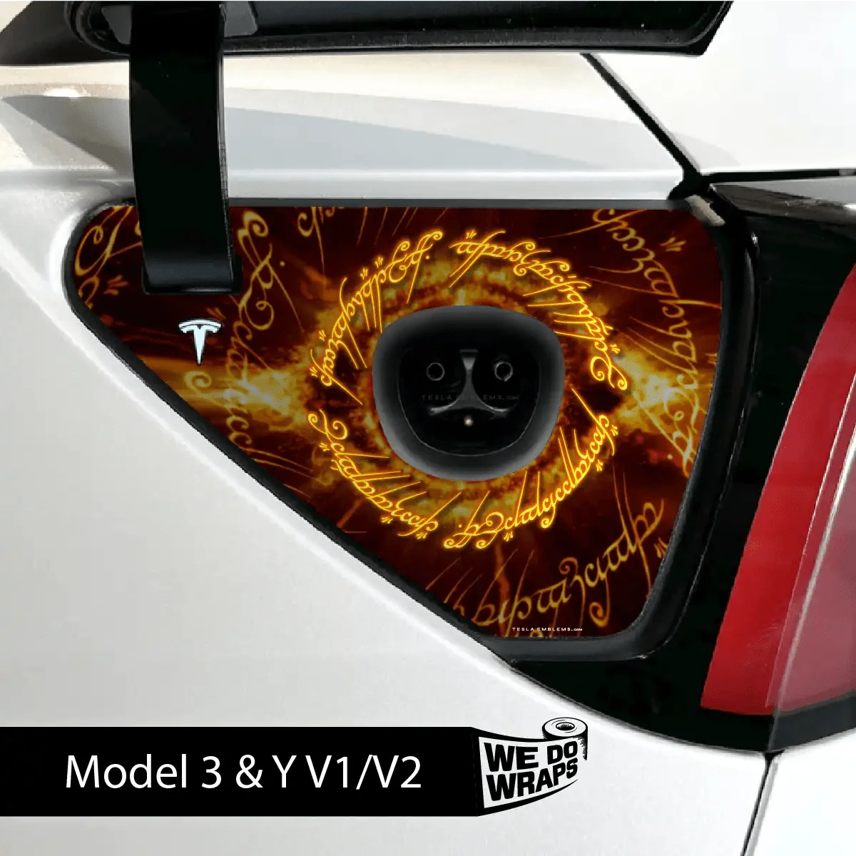 One Ring Tesla Charge Port Wrap | Model Y