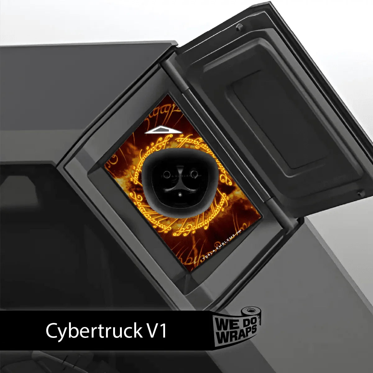 One Ring Tesla Charge Port Wrap | Cybertruck