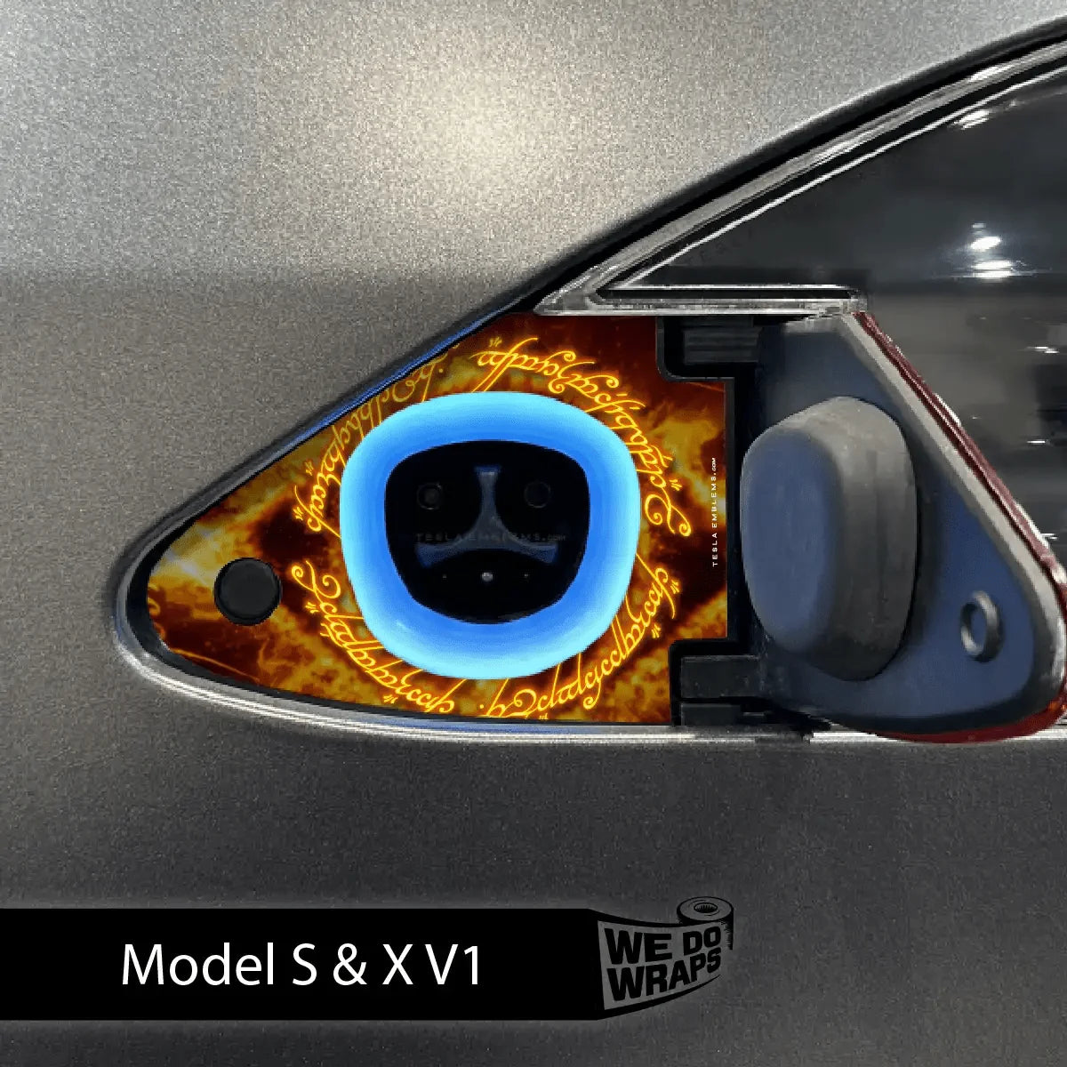 One Ring Tesla Charge Port Wrap | Model X