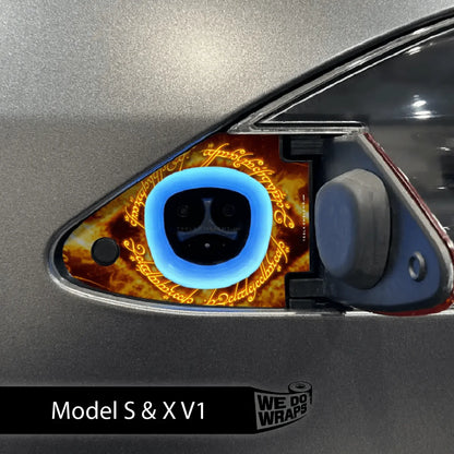 One Ring Tesla Charge Port Wrap | Model X