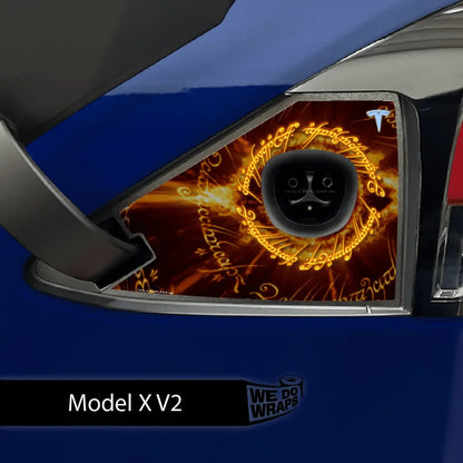 One Ring Tesla Charge Port Wrap | Model X