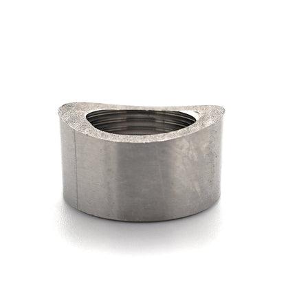 M18 x 1.5 O2 Sensor Bung - Saddled for 1.500"-2.500" OD Tube - 304 Stainless