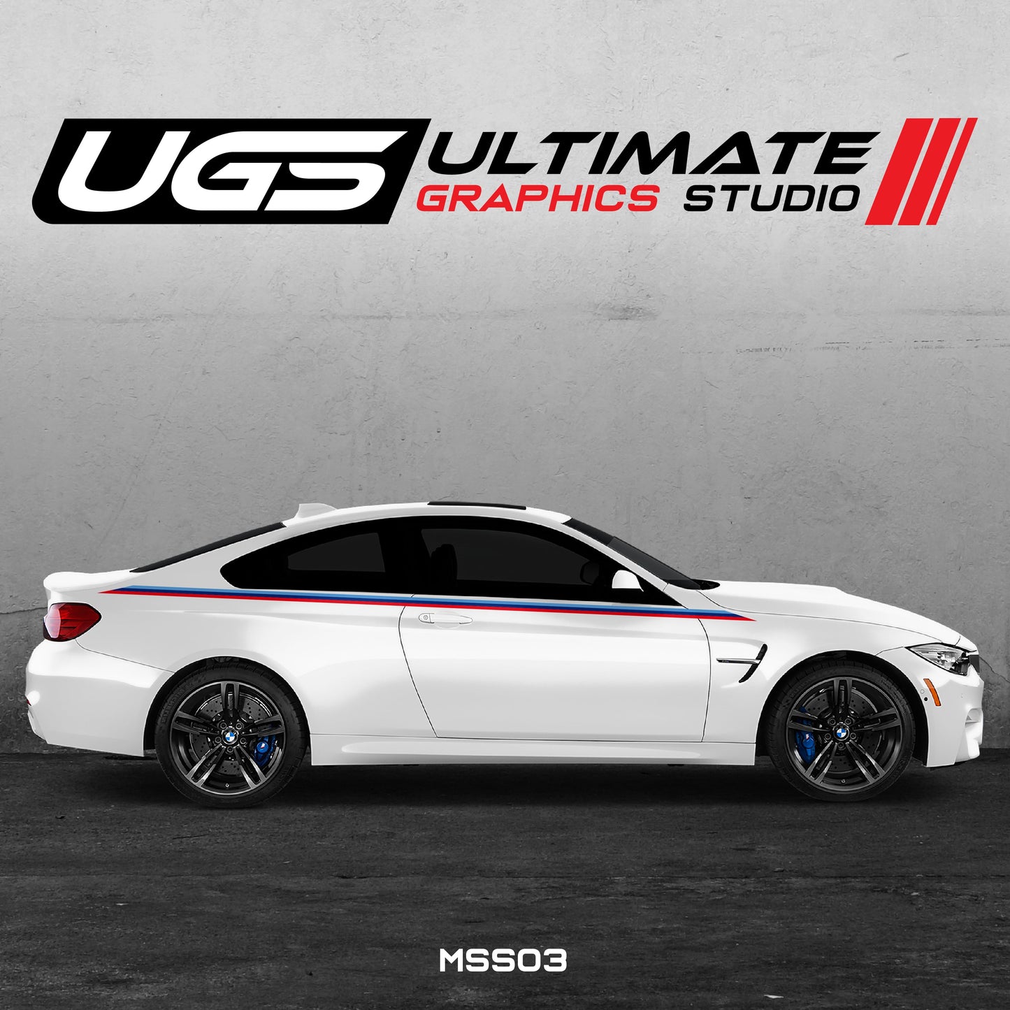 BMW M4 - Stripe Side Graphics Decals