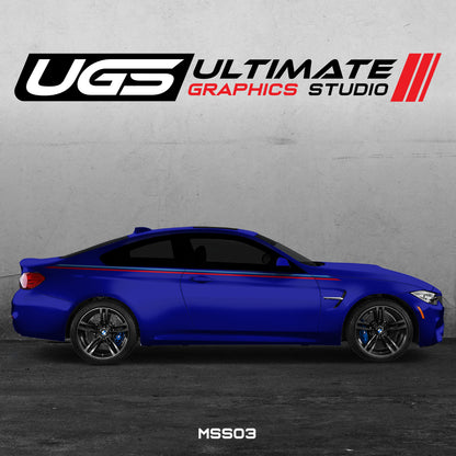 BMW M4 - Stripe Side Graphics Decals