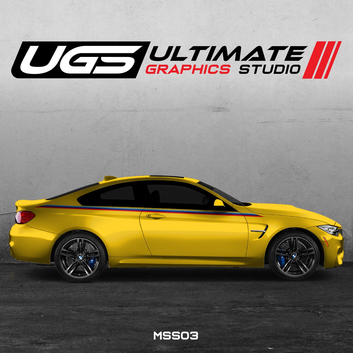 BMW M4 - Stripe Side Graphics Decals