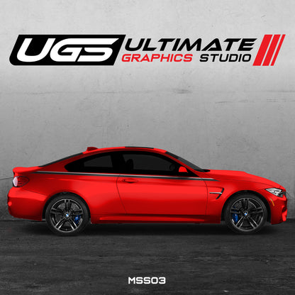 BMW M4 - Stripe Side Graphics Decals