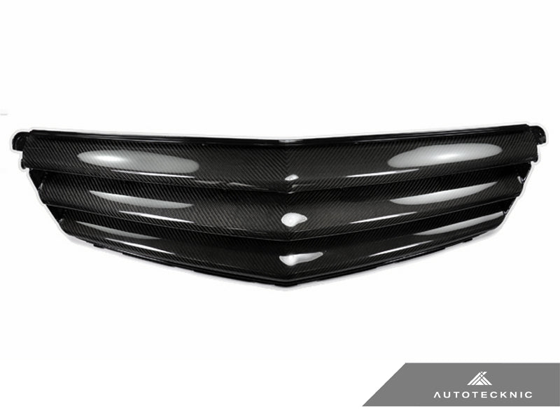 AutoTecknic Replacement Carbon Fiber Front Grille - Mercedes Benz W204 C-Class Sedan (2008-2013)