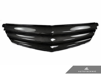AutoTecknic Replacement Carbon Fiber Front Grille - Mercedes Benz W204 C-Class Sedan (2008-2013)