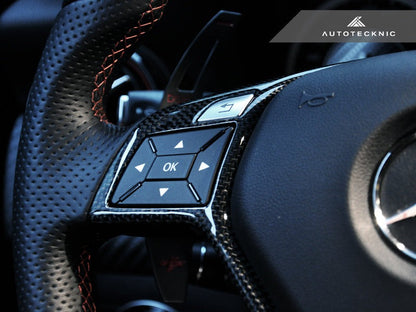 AutoTecknic Carbon Fiber Steering Wheel Trim - Mercedes Benz (Various Vehicles)