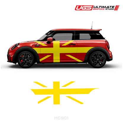 Mini Cooper Flag Side Graphics