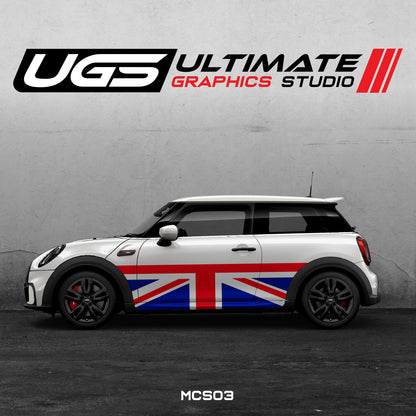 Mini Cooper Side Flag Graphics