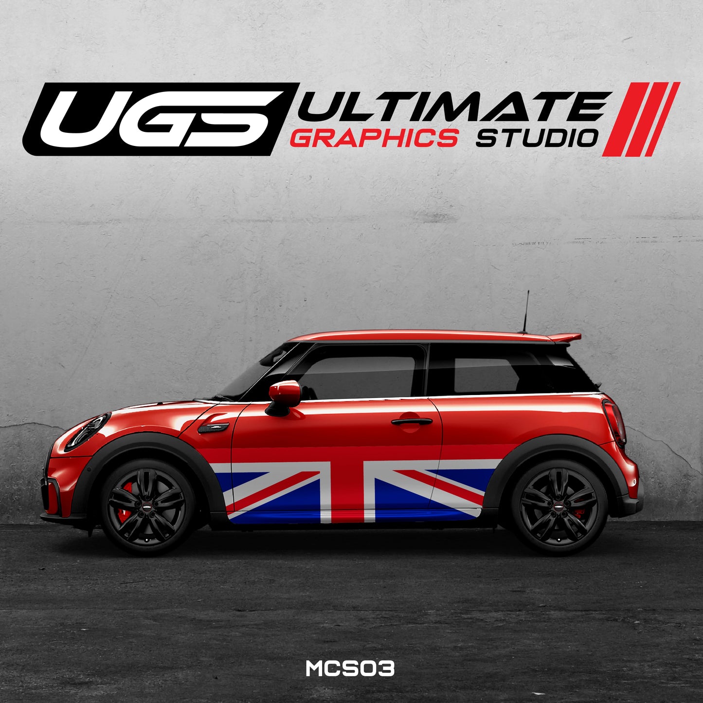 Mini Cooper Side Flag Graphics