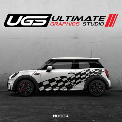 Mini Cooper Side Flag Graphics