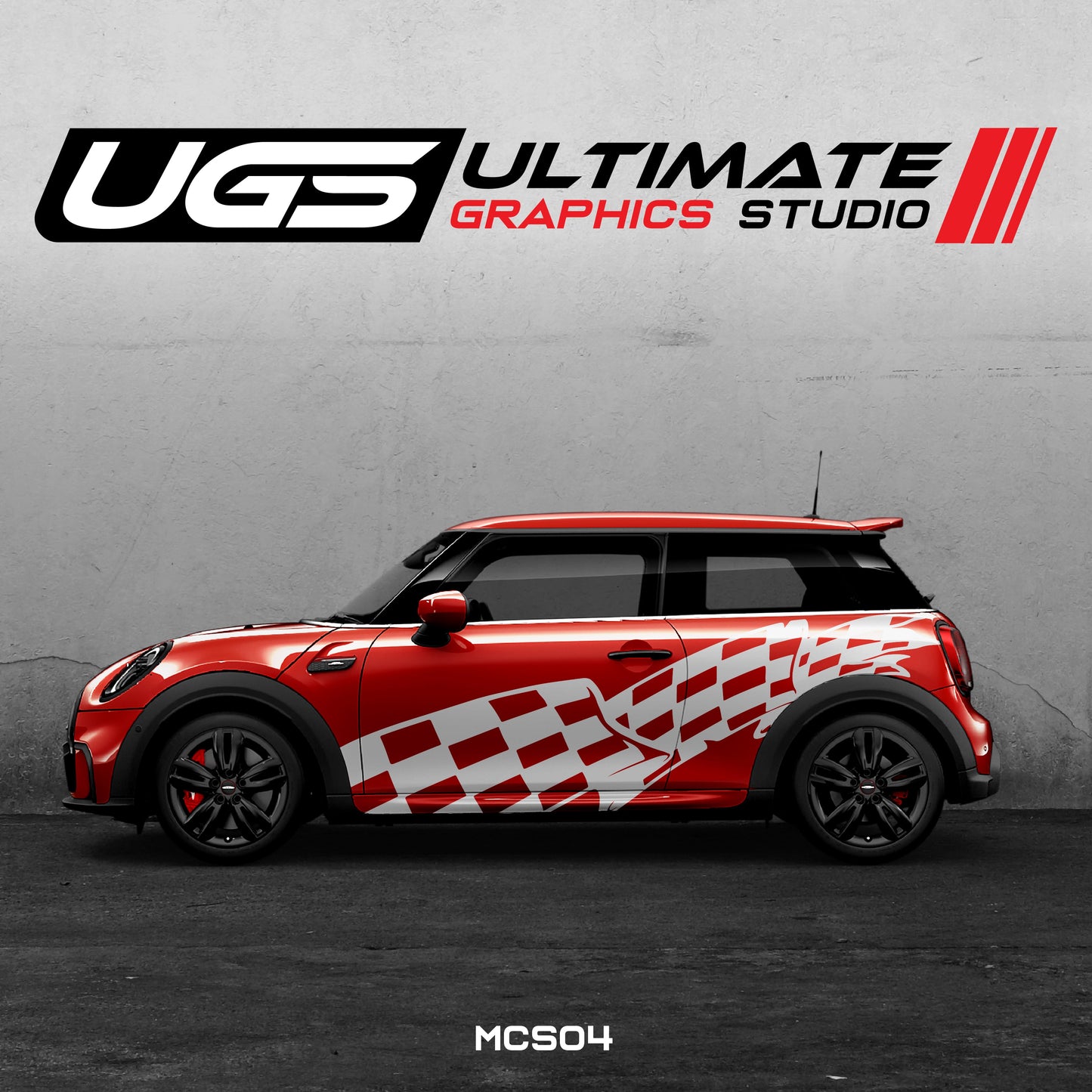 Mini Cooper Side Flag Graphics