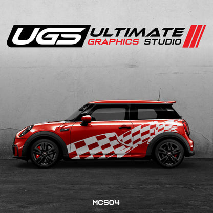 Mini Cooper Side Flag Graphics