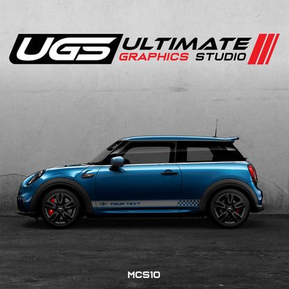 Mini Cooper Side Graphics Custom Text