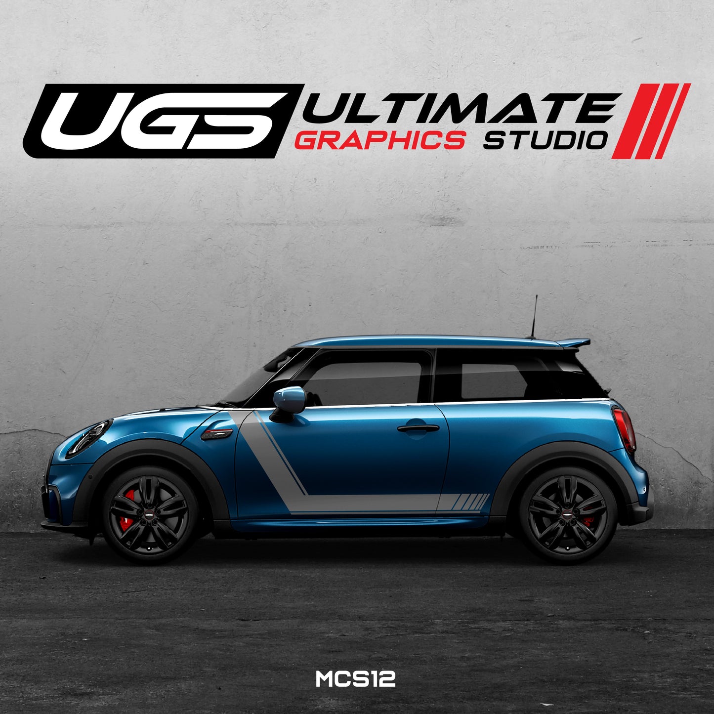 Mini Cooper Side Graphics Custom Text