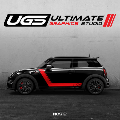 Mini Cooper Side Graphics Custom Text
