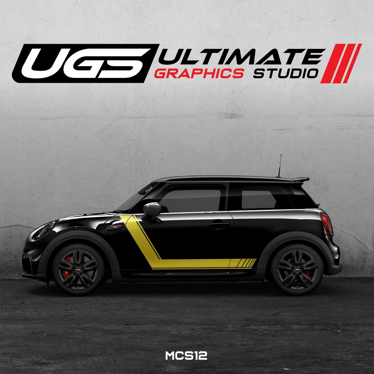 Mini Cooper Side Graphics Custom Text