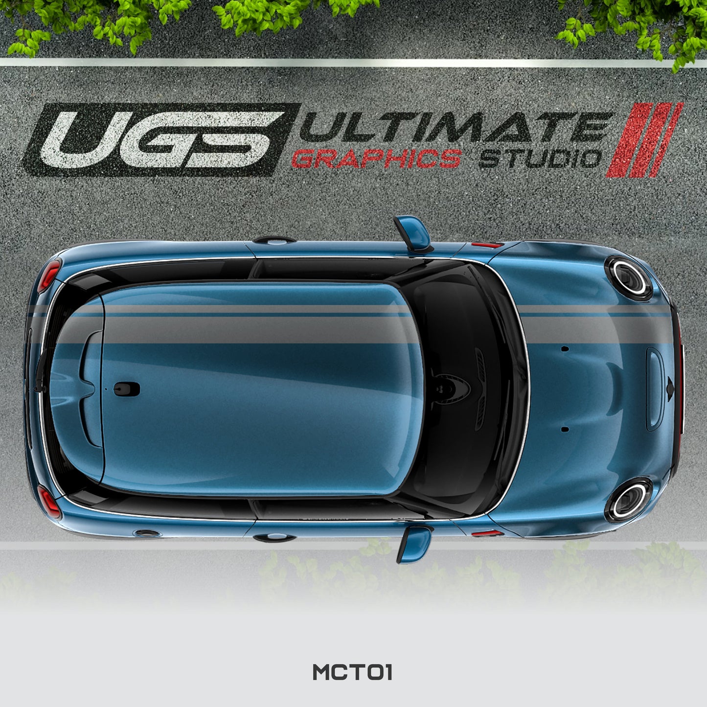 Mini Cooper Top Dual Stripe 1 Color