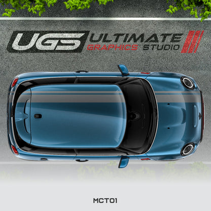 Mini Cooper Top Dual Stripe 1 Color