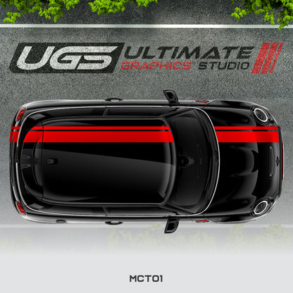 Mini Cooper Top Dual Stripe 1 Color