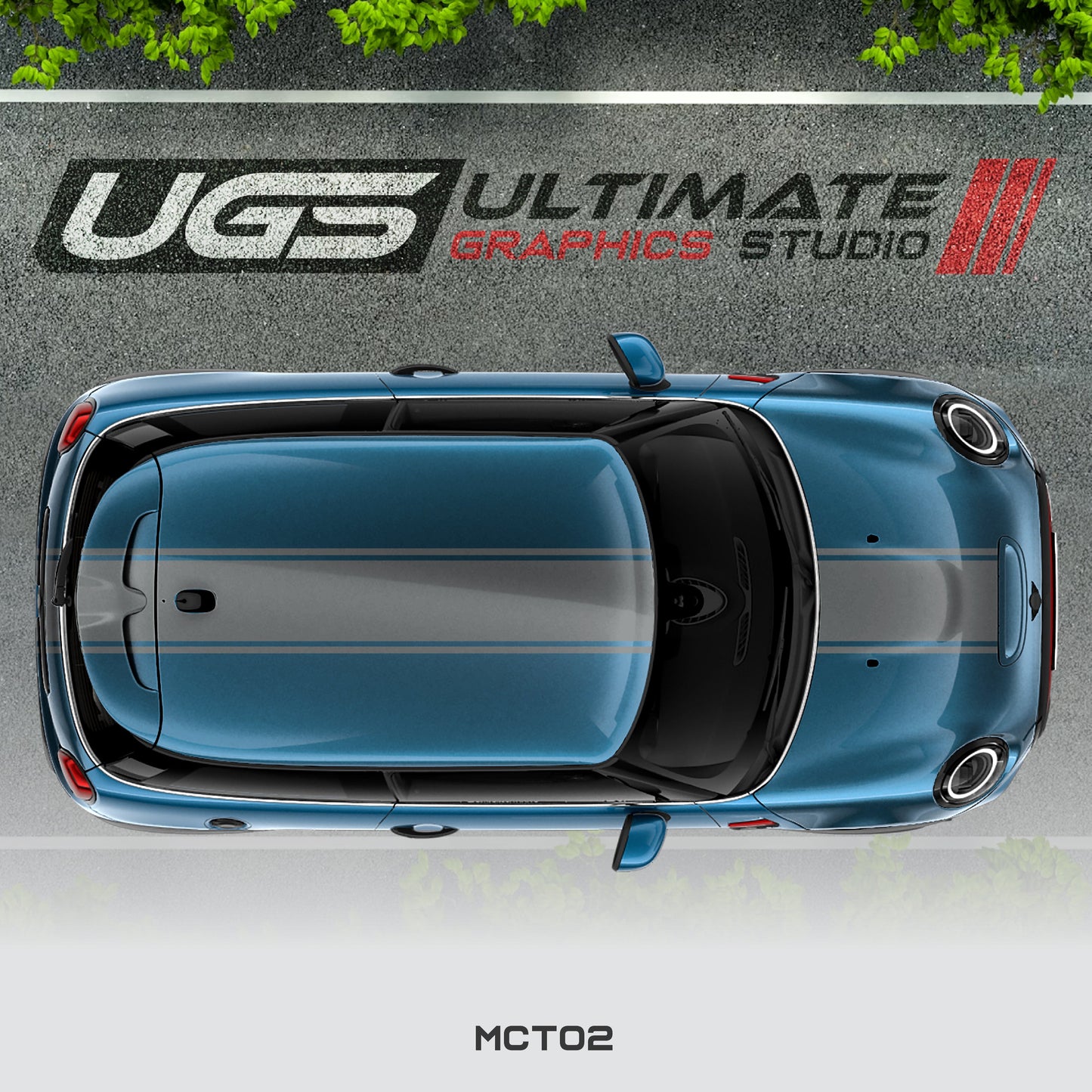Mini Cooper Top Dual Stripe 1 Color