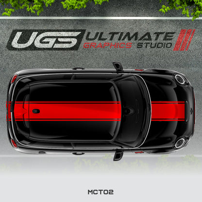 Mini Cooper Top Dual Stripe 1 Color