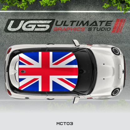 Mini Cooper Top UK Flag Graphics