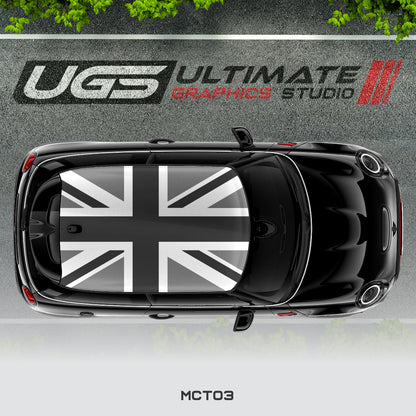 Mini Cooper Top UK Flag Graphics