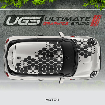 Mini Cooper Top Honeycomb Graphics
