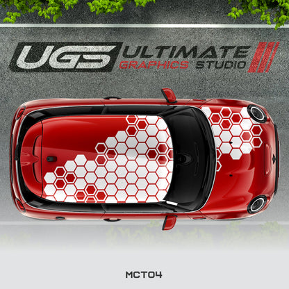 Mini Cooper Top Honeycomb Graphics
