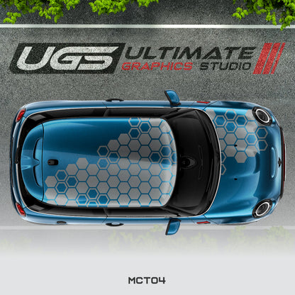 Mini Cooper Top Honeycomb Graphics