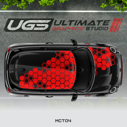 Mini Cooper Top Honeycomb Graphics