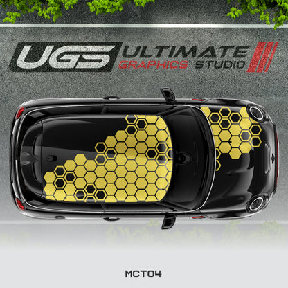 Mini Cooper Top Honeycomb Graphics