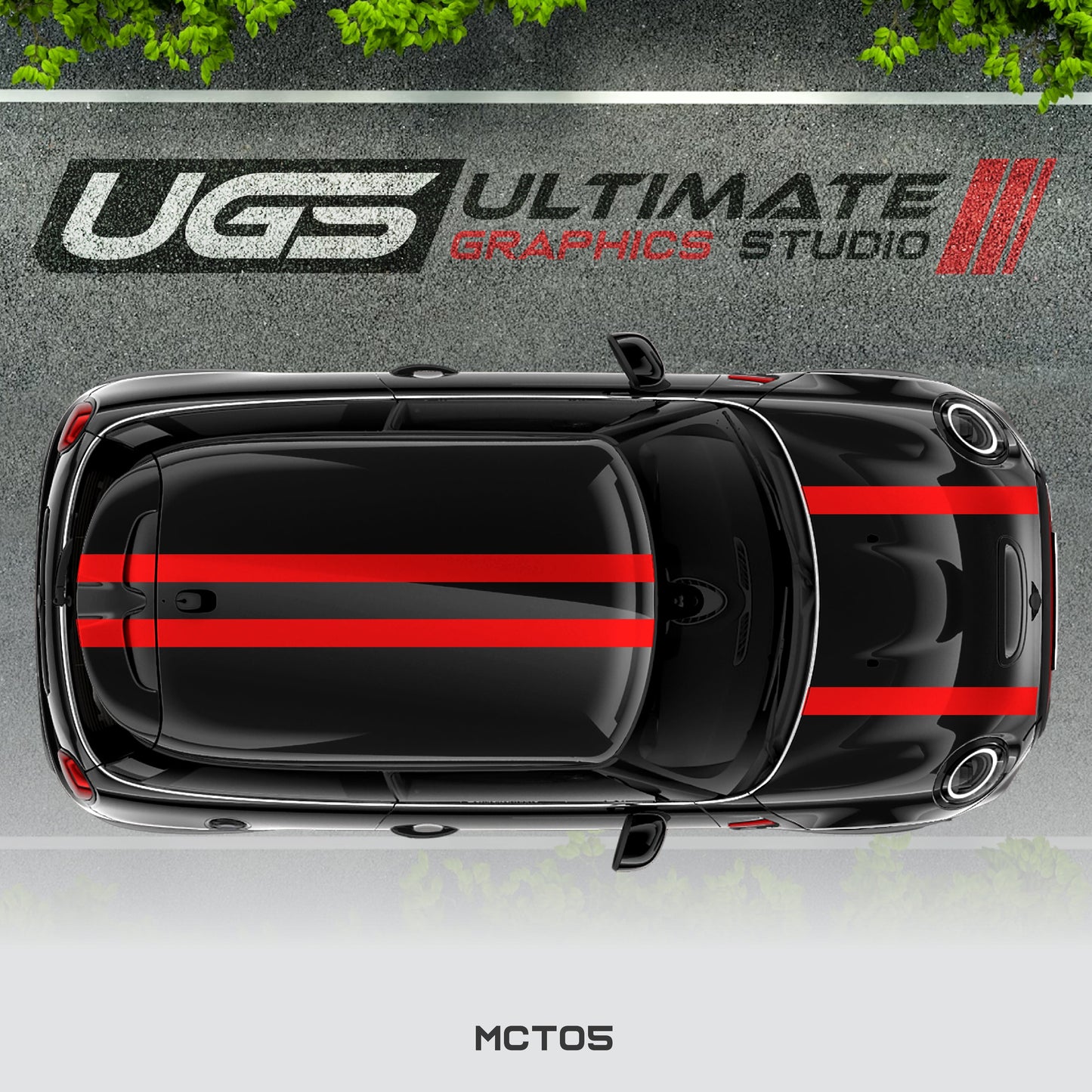 Mini Cooper Dual Top Stripes