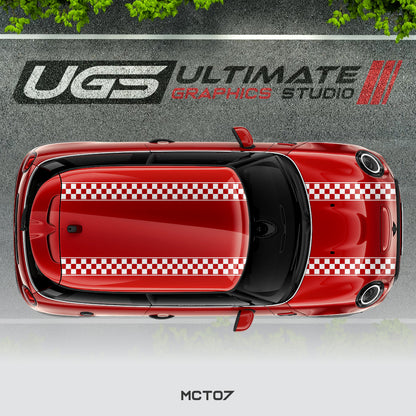 Mini Cooper Dual Checkered Flag
