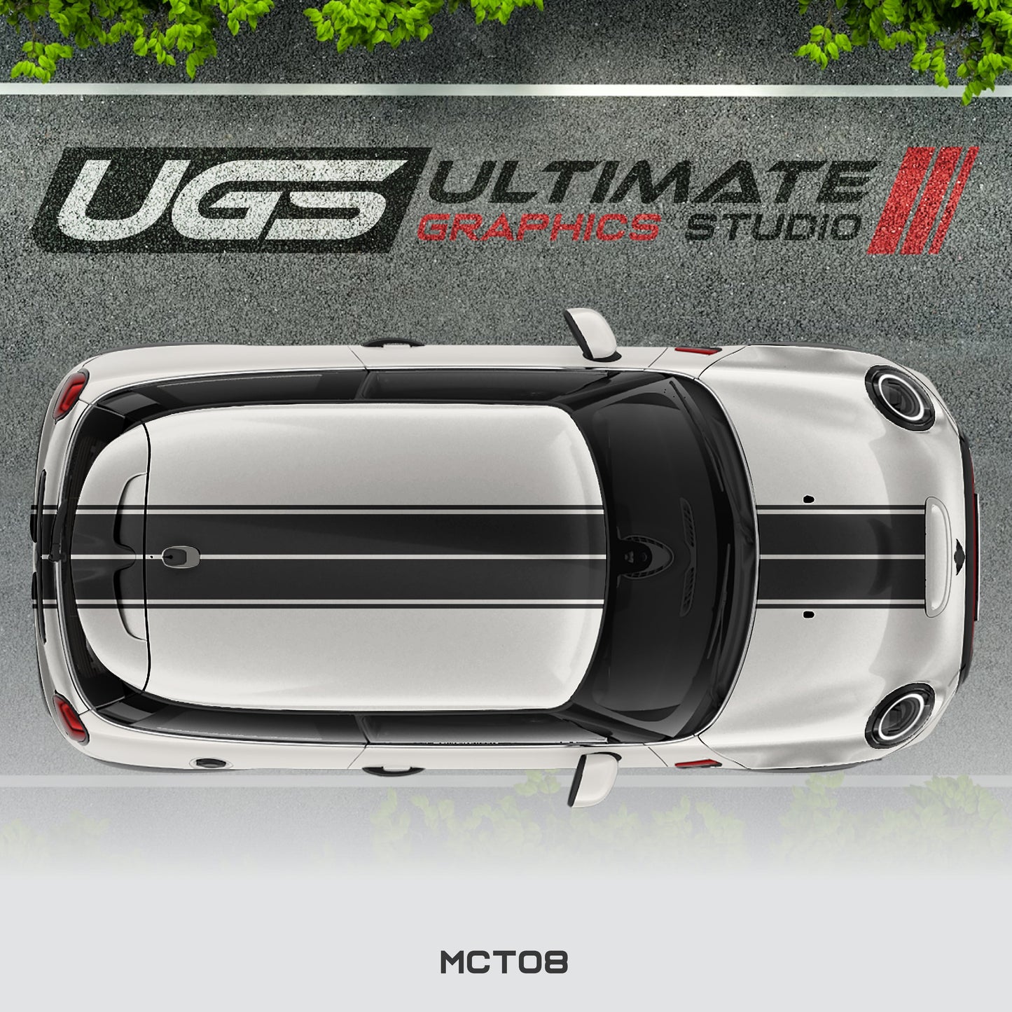 Mini Cooper Dual Top Stripes