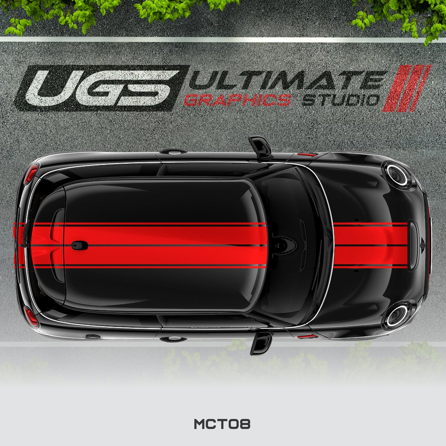 Mini Cooper Dual Top Stripes