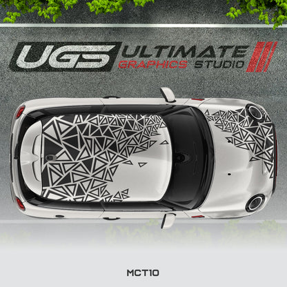 Mini Cooper Top Abstract Pattern Graphics