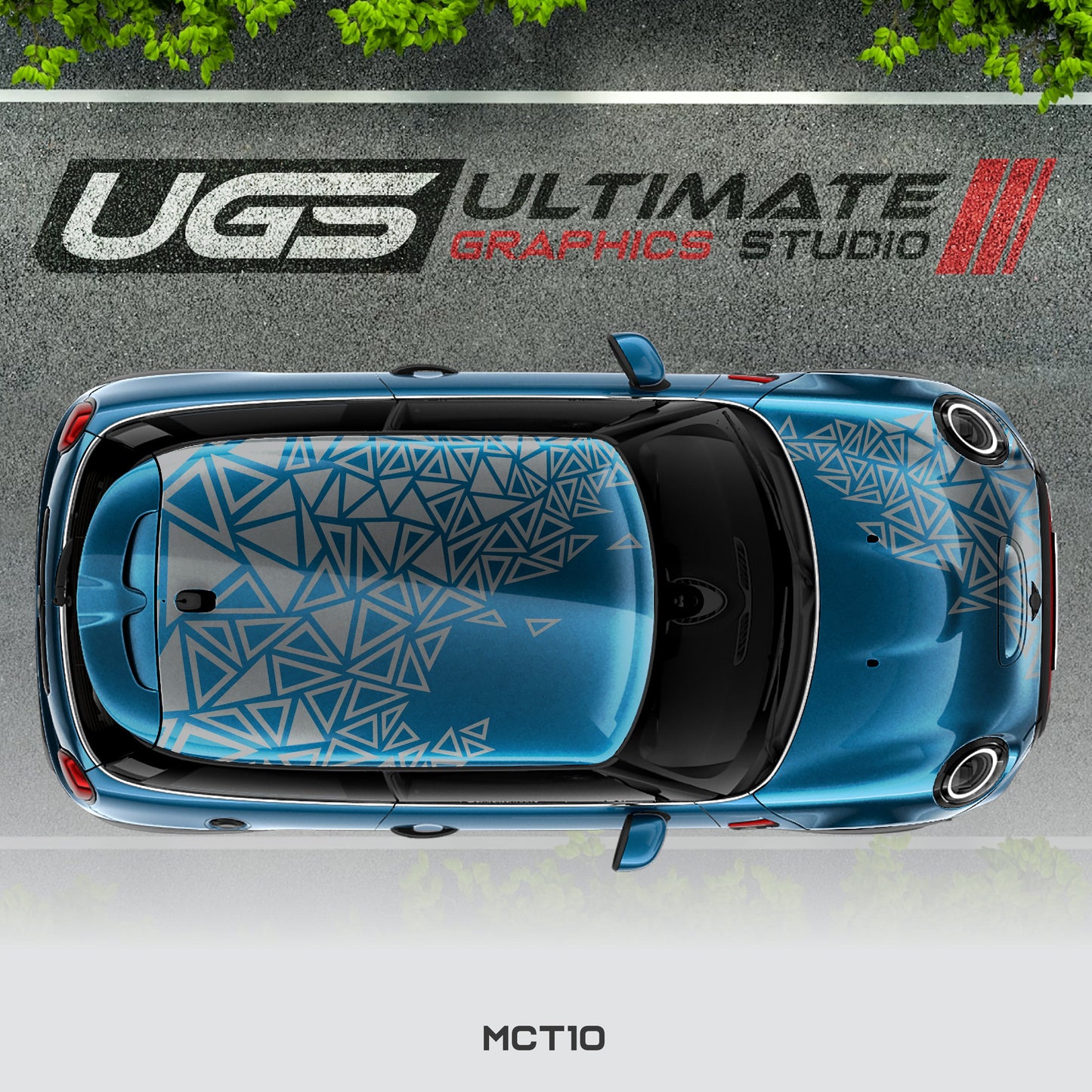 Mini Cooper Top Abstract Pattern Graphics