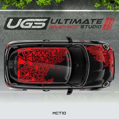Mini Cooper Top Abstract Pattern Graphics