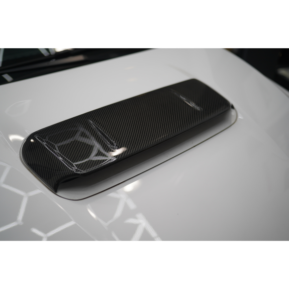 JDMuscle [22-25 WRX] Tanso Carbon Fiber Hood Scoop Cover V1