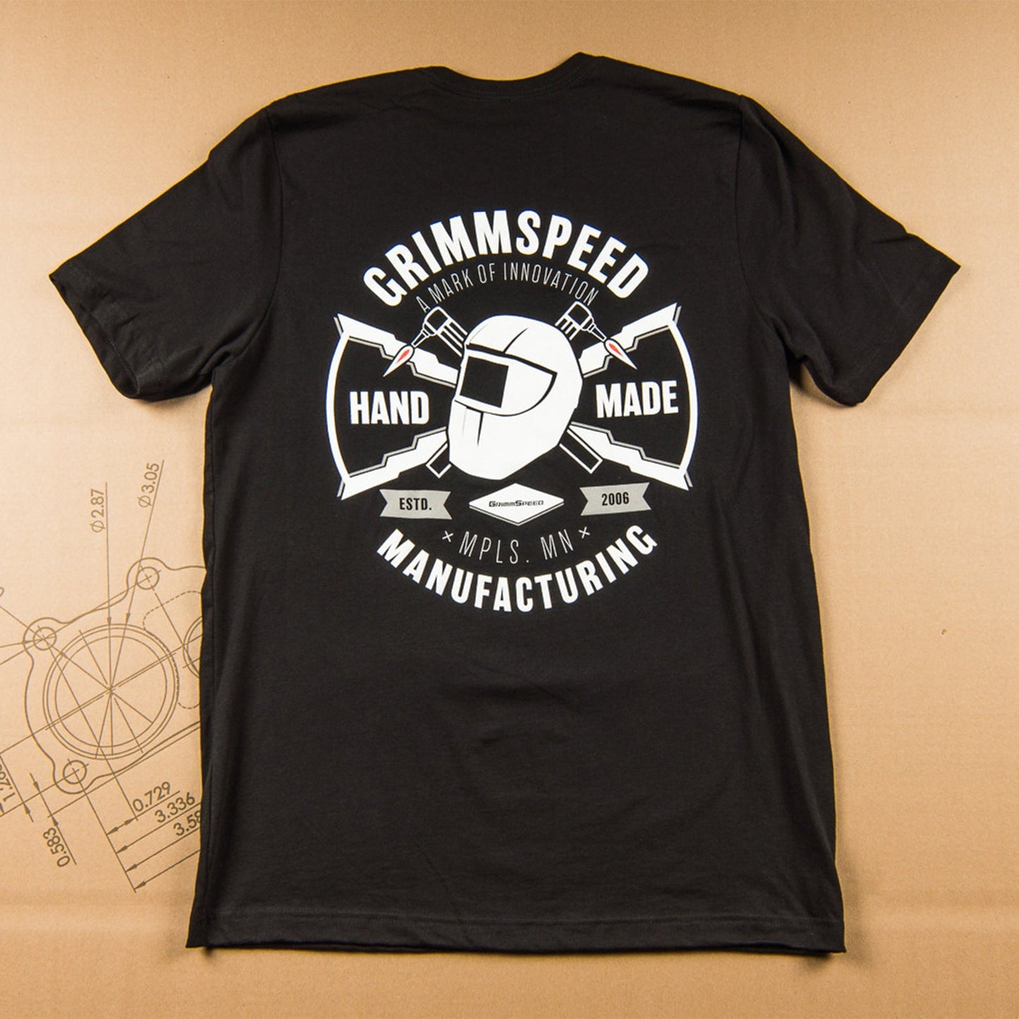 GrimmSpeed MFG "Hand-Made" T-Shirt Fitted - Black GRM058161