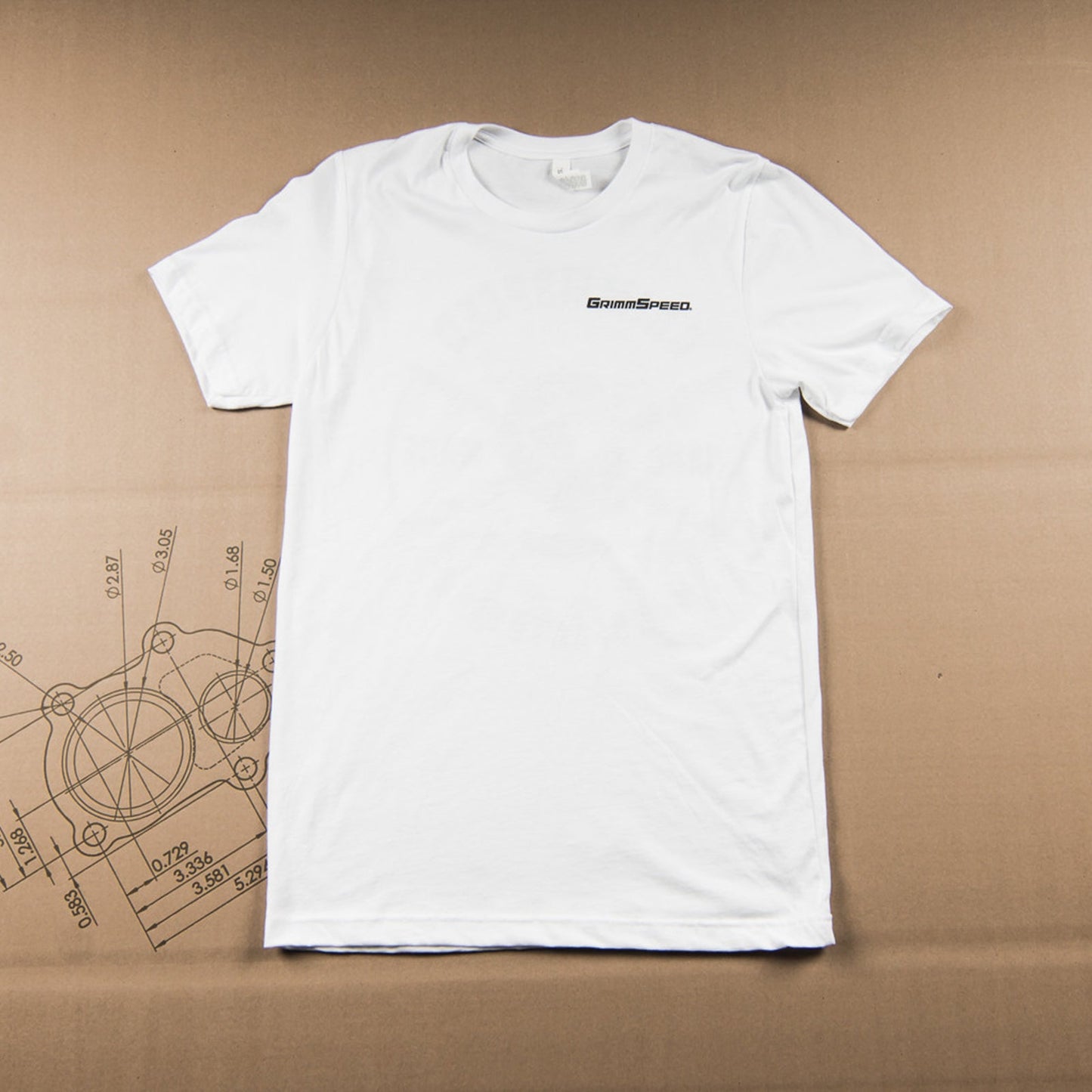 GrimmSpeed MFG "Hand-Made" T-Shirt Fitted - White GRM058156
