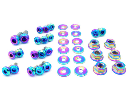 Stage 1 Titanium Hardware Engine Bay Kit - Mitsubishi Evo VIII