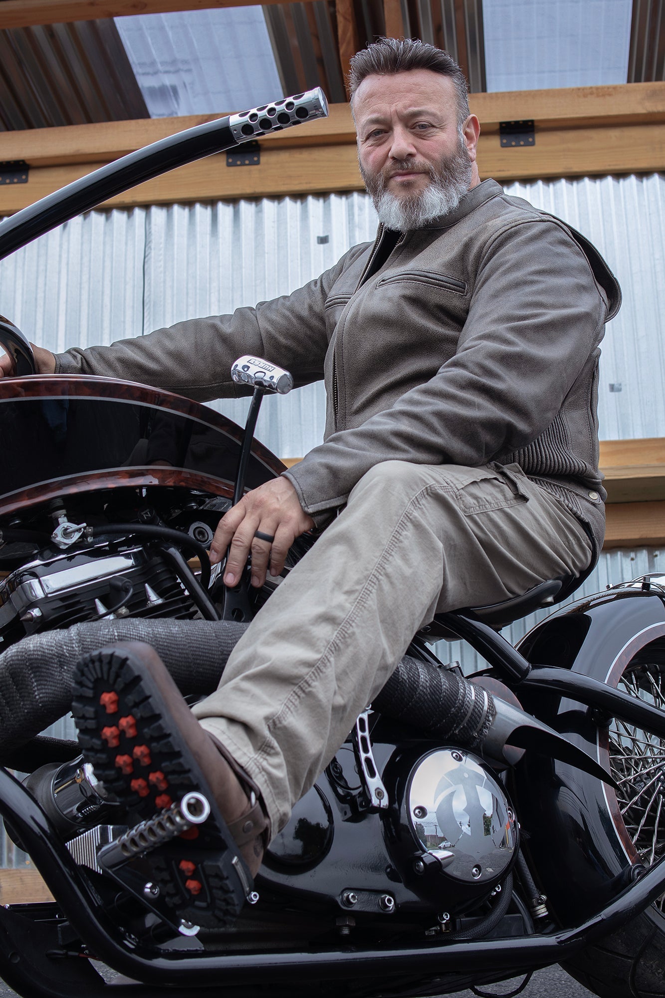 Milwaukee Leather Men's Classic 11-Inch Dark Brown Leather Harness Square Toe Motorcycle Boots MBM9062