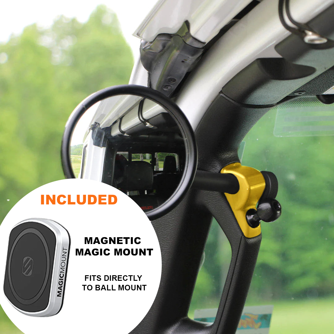 A-PILLAR SIDE MIRRORS FOR 2018 - 2023 JEEP WRANGLER JL & GLADIATOR - CMM OFFROAD
