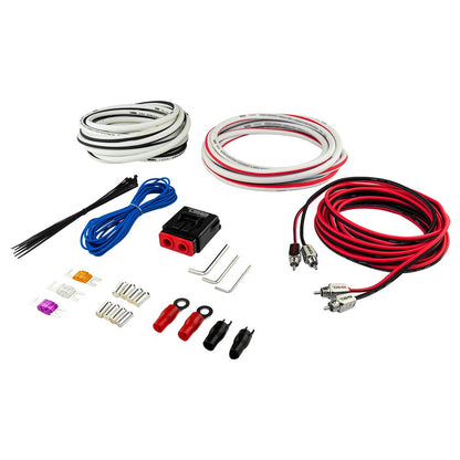 4-GA Marine Tinned OFC Amplifier Installation Kit - WHITE